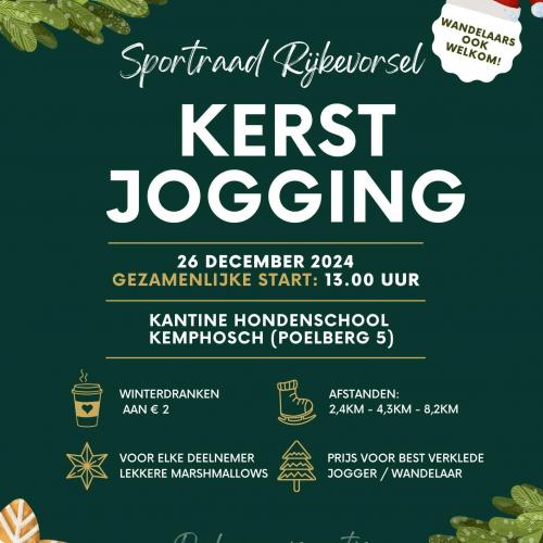 Kerstjogging Affiche © Lokaal bestuur Rijkevorsel